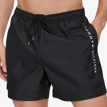 Pantalones de Baño Tommy Hilfiger con Logo Lateral, Ajuste Regular, Color Negro, Talla S