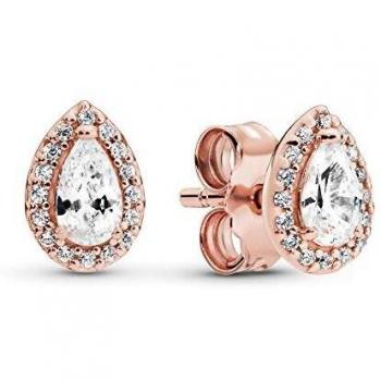 Pandora Pendientes de botón Mujer chapado en oro - 286252CZ