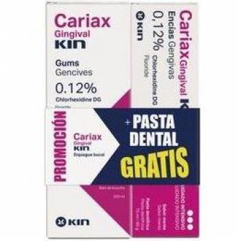 Kin Cariax Gingival Pack Enjuague Bucal 250ml + Pasta Dentífrica Menta 75ml