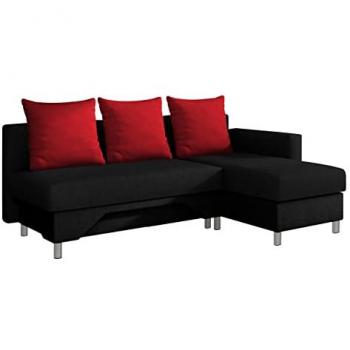 Sofá rinconero Akron 100 con función de descanso y caja de ropa de cama, 215 x 95 x 133 cm