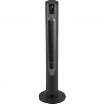 Cecotec Ventilador de Torre EnergySilence 8150 Skyline 55W Negro con mando a distancia, pantalla LED, 3 velocidades, 3 modos, oscilación y temporizador
