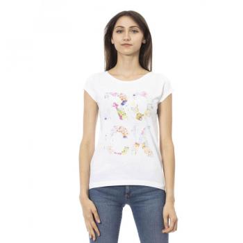 Trussardi Action White Cotton Tops & T-Shirt - M