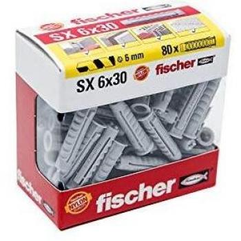 fischer 511944 taco de nylon, Gris, 6x30