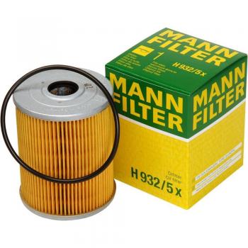 Original MANN-FILTER Filtro de aceite H 932/5 x – Set de filtro de aceite juego de juntas – Para automóviles