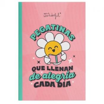 Mr. Wonderful - Pegatinas que llenan de alegría cada día - Carpeta A5 con 8 hojas de pegatinas, dimensiones 16x1x9 cm