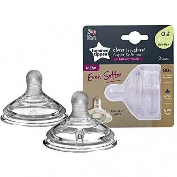 Tommee Tippee Closer To Nature Slow Flow Teats x 2