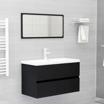 Conjunto de Muebles de Baño Dominica Aglomerado Negro