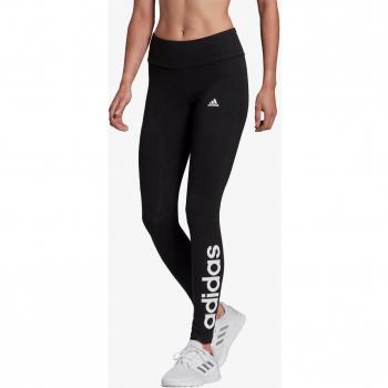 Adidas Women's Lounge Essentials High-Waisted Logo Leggings, Black, Size Small