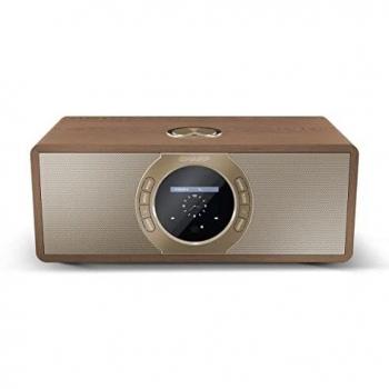 Sharp DR-I470 Pro Radio Internet Digital Estéreo con Bluetooth, Control App, Spotify y Función Despertador en Marrón