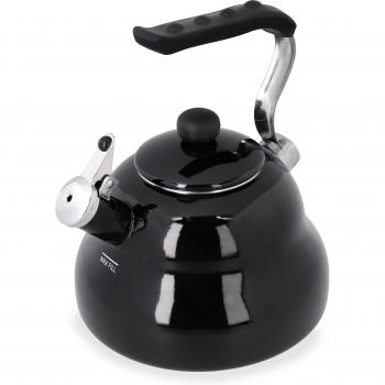Cafetière Hervidor Silbante de 2 Litros, Color Negro Medianoche