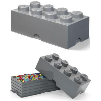 LEGO Storage Brick 8-Stud - Grey