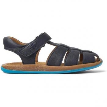 CAMPER Bicho - Girls' Sandals - Blue, Smooth Leather, Size 37 & Size 5