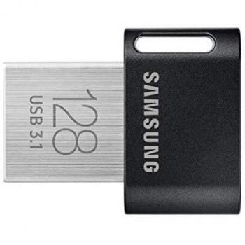 Samsung FIT Plus MUF-128AB/AM 128GB USB 3.1 Flash Drive, Black/Silver