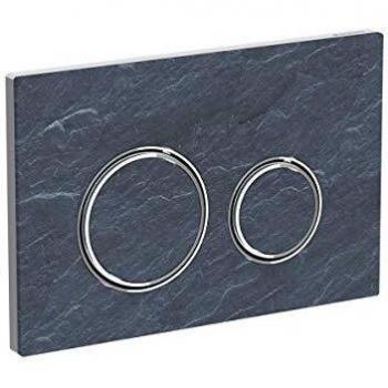 Placa de descarga Geberit Sigma21 para doble descarga, color pizarra Mustang/cromado (115.884.JM.1)