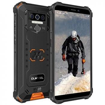 OUKITEL WP5 Pro Móvil Libre Resistente Android 10 4GB+ 64GB,Smartphone IP68 Robusto,Dual Sim 4G Impermeable Telefono Movil, 8000mAh Batería Rugged Móvil,5.5'' HD+,Triple Cámara,4 LED Flash