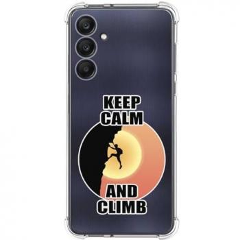 Funda de Silicona Antigolpes para Samsung Galaxy A25 5G con Diseño de Hombre Escalador