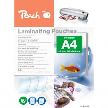 Pouch de Laminado A4 Peach, 80 mic, Brillante, Set de 25 Piezas