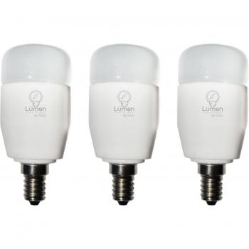 Dana Tabu, LuMini - Bombilla LED controlable por Bluetooth, Paquete de 3 Unidades, Blanco