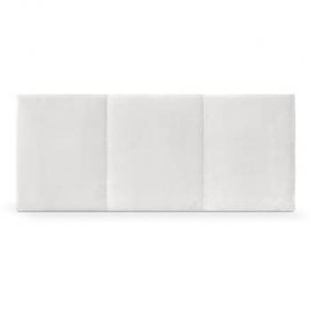 Cabecero de Terciopelo Acolchado Modular Blanco Visón 105x50cm Diseño Moderno y Sofisticado para Cama de Lujo