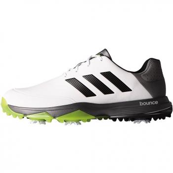 adidas Adipower Bounce Wd Zapatos de golf para Hombre, Blanco / Negro / Lima, 42.6