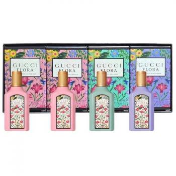 Gucci Flora Gorgeous Gardenia, Jasmine & Magnolia 4-Piece EDP Gift Set (4 x 5ml)