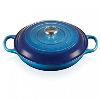 Le Creuset Signature Azure Cast Iron Shallow Casserole 30cm / 3.5L