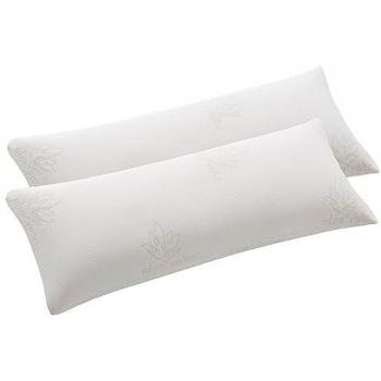Pack 2 Almohadas Viscoelásticas de Copos con Funda de Aloe Vera - Transpirables, Antialérgicas, Confort y Descanso Garantizado - Fabricadas en España