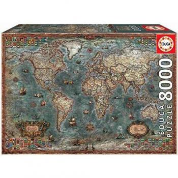 Educa 8000-Piece Historical World Map Puzzle