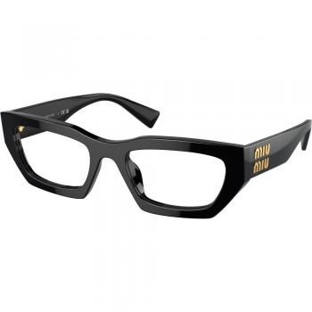 Miu Miu MU03XV 1AB1O1 Women’s Eyeglasses Black Size 53 - Blue Light Block Available