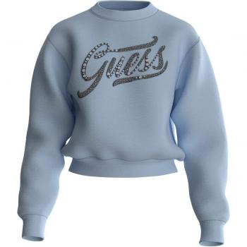 Guess Stones Women's Hoodie Acid Whimsical Blue 2XL