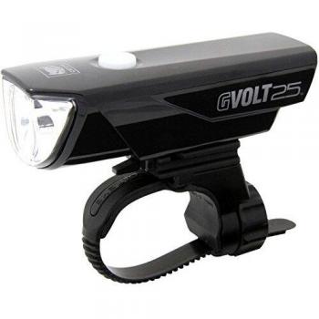 Cateye Gvolt 25 Hl-el360g RC Luz Frontal, Negro/Rojo, Talla única