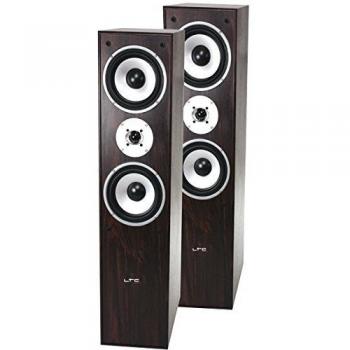 Altavoces HiFi Bass Reflex 3 vías 350W - Madera de Nogal