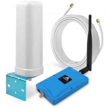 ANYCALL Amplificador de Señal de Teléfono Celular para el Hogar y la Oficina - Incremente Datos 4G - 70dB Ganancia LTE 800MHz 2600MHz Repetidor Kit con Antenas Omnidireccional