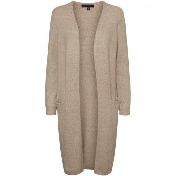 Vero Moda Women's Long Open Cardigan Vmdoffy in Sepia Tint, XL