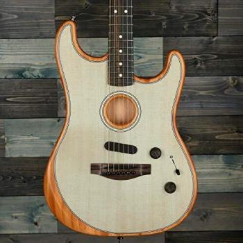 Fender American Acoustasonic Stratocaster - Transparent Sonic Blue, Ebony Fingerboard