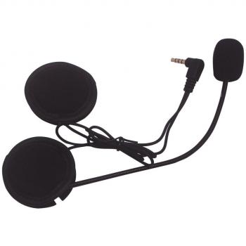 Casco de auriculares,Evary Altavoz Micrófono 3.5mm para Bluetooth V6 Interphone impermeable de la motocicleta casco de la moto