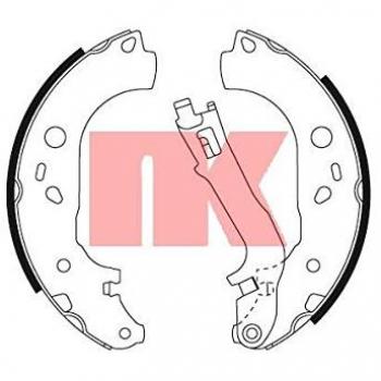 Juego de zapatas de freno traseras NK 2723725 para Fiat Doblo, Idea y Lancia Musa