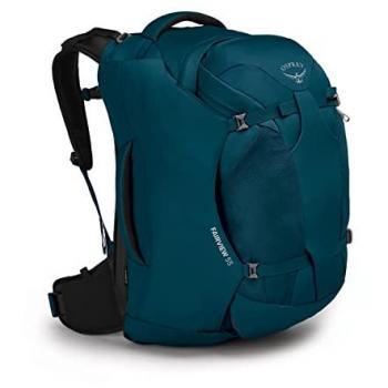 Osprey Fairview 55 Women's Travel Backpack, Night Jungle Blue, Polyester, One Size