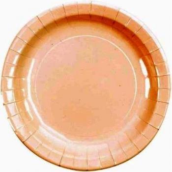 SANTEX 3543-1, Sachet de 10 assiettes de 23 cm laquée unie blanc
