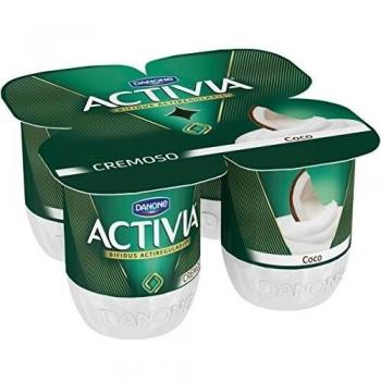 Activia Coco - Paquete de 4 x 120 gr - Total: 480 gr