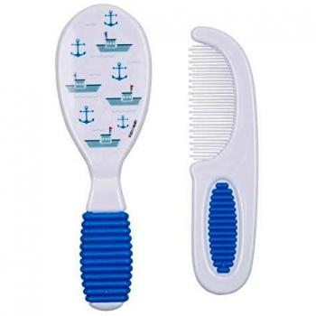 Set de Cepillo y Peine Nuby - 3m+ con Diseño Colorido