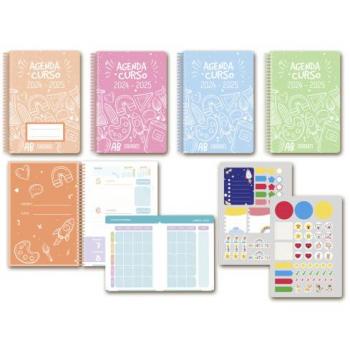 Agenda Escolar 2024-2025 School 4º semana vista tapa carton Ingraf 332220