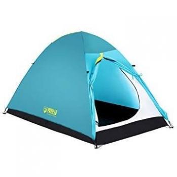 Tienda de Camping Bestway Active Base 2 para 2 Personas - Dimensiones 200 x 120 x 105 cm - Color Negro, Azul y Blanco