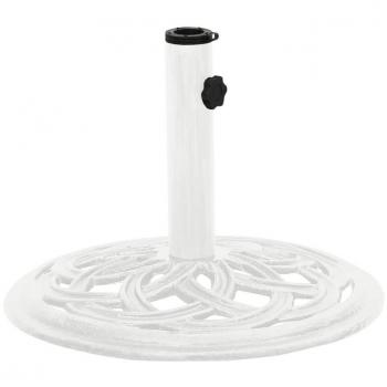 vidaXL White Cast Iron Umbrella Base 44x44x31 cm