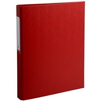Exacompta 40 mm plástico 2 O anillas - rojo