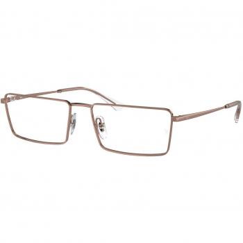 Ray-Ban RX6541 Emy 2943 Armazones para Hombre Marrones, Lentes Recetadas, Gafas Graduadas