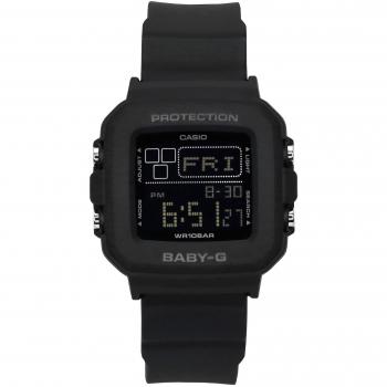 Casio Baby-G Women's 100M Digital/Analog Quartz Watch with Resin Strap and Black/White Dial
