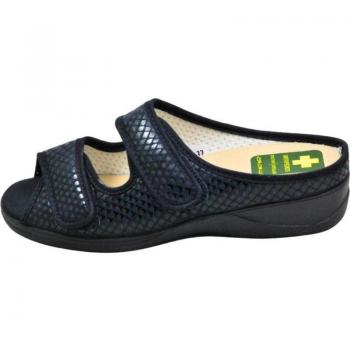Zapatillas para el hogar Doctor Cutillas modelo 21856 para mujer en color azul marino, tipo calzado de casa, cómodas y estilo slipper
