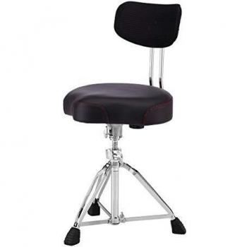 Taburete de batería Pearl D-3500BR Roadster con respaldo y asiento multi-core ajustable