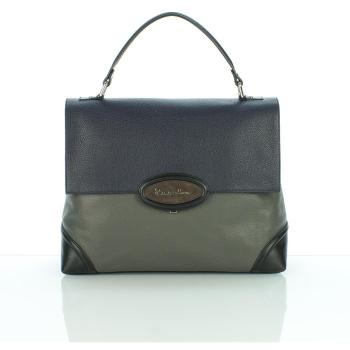 Braccialini - Bolso de asas de Piel para mujer Grigio-Blu